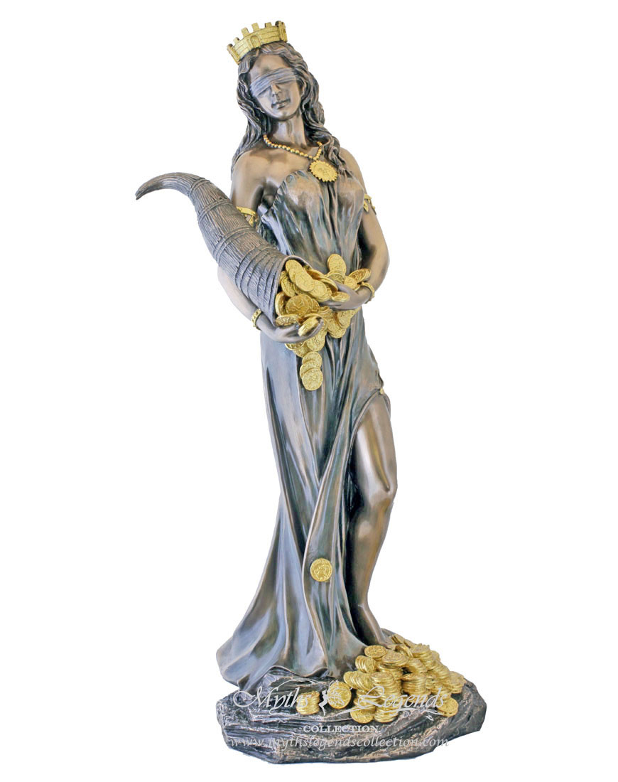 Fortuna Greek Roman Fate Goddess statue-Sacred Source
