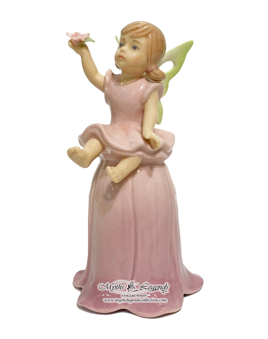 Little Fairy Sitting on a Bellflower Bell (Fine Porcelain)
