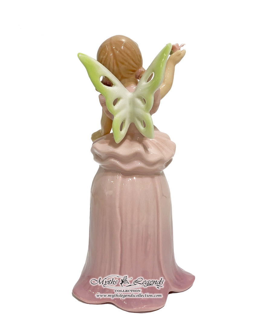 Little Fairy Sitting on a Bellflower Bell (Fine Porcelain)